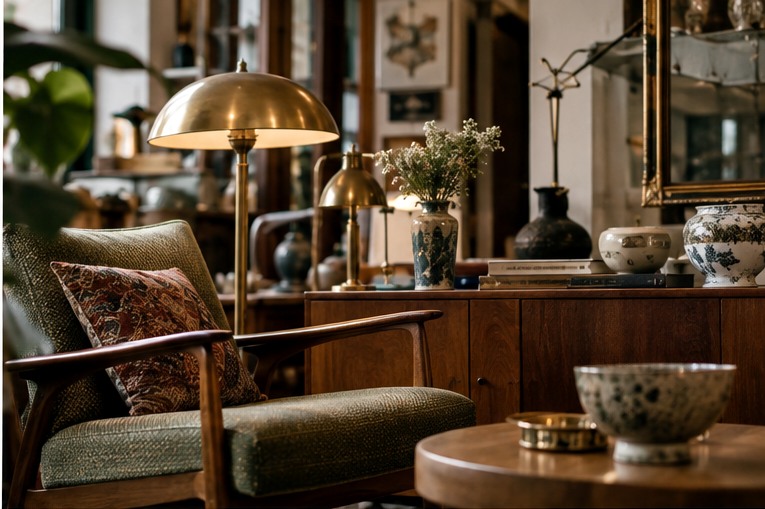 Mid-Century-Sessel als Secondhand-Einzelstück im Online-Sortiment
